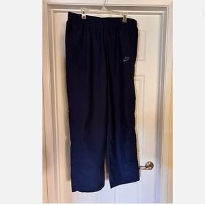 Nike Men’s Lined Rain Pants Size XL Zipped Pockets Blue Waterproof  RN#56323